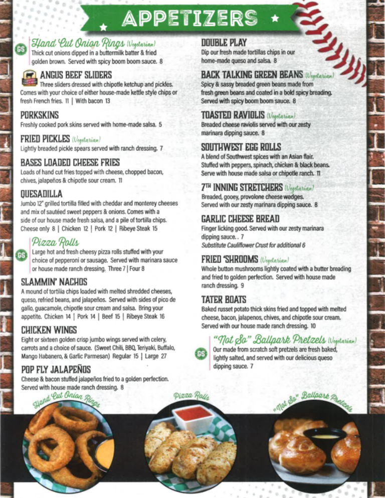 Appetizer Menu – Times Square Grand Slam